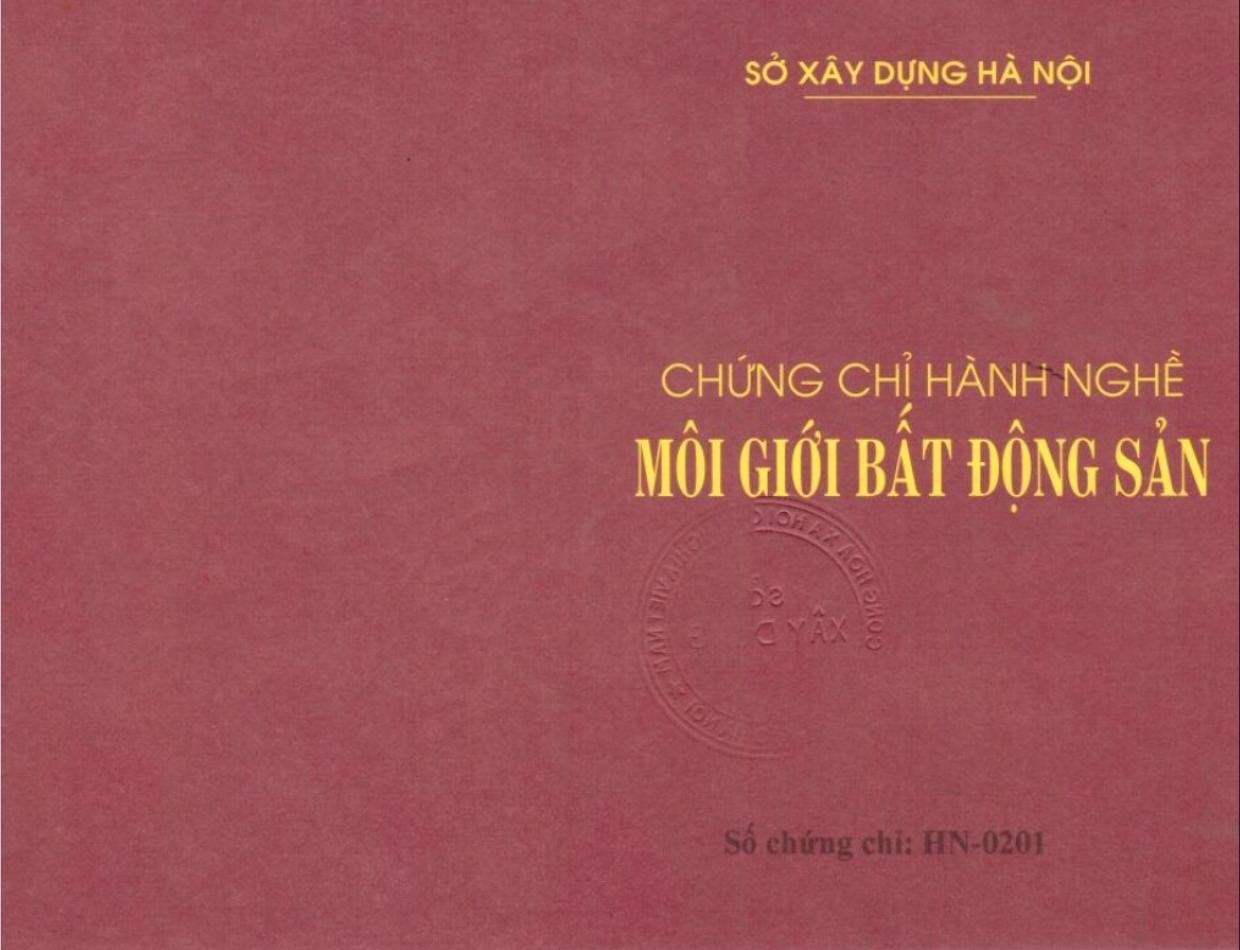 Chứng chỉ môi giới bất động sản là gì? 